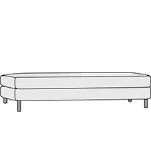 Банкетка 3 места Домино арт.6.3