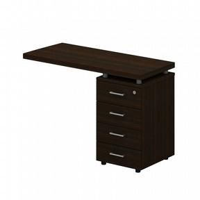 Брифинг-приставка на опорной 4-х ящичной тумбе левая 768