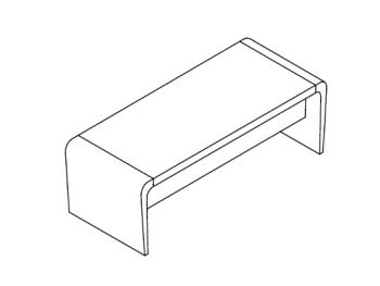 DALI Стол письменный L222 ELSCR020W