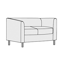 Диван двухместный Домино арт.2