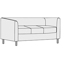 Диван трехместный Домино арт.3