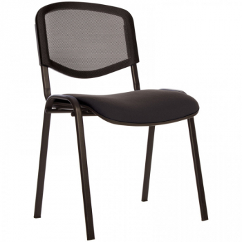 Кресло для посетителя ISO BLACK (Ткань/сетка)