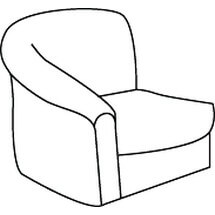 Кресло с правым подлокотником Премьер арт.1В