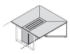 Модуль для стола переговоров, ножки крашенные 146552