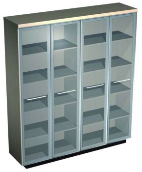 Шкаф для документов со стеклянными высокими дверьми 361