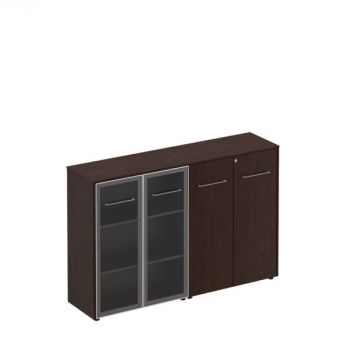 Шкаф комбинированный средний(стекло - закрытый) МЕ 322