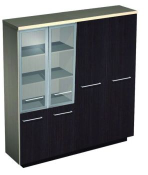 Шкаф комбинированный(стекло среднее-одежда) 358