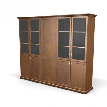 Шкаф-витрина + гардероб, 5 дверей 82.16