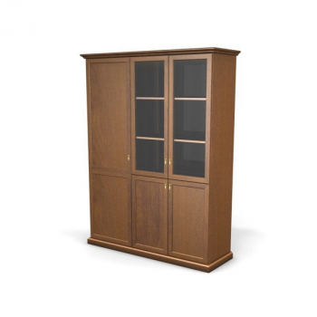 Шкаф-витрина + гардероб левый, 3 двери 82.14