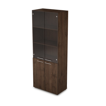 Шкаф высокий со стеклом 4Ш.005.3