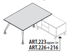 Стол для переговоров, ножки крашенные