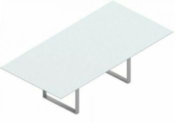 Стол для совещаний, стеклянная столешница