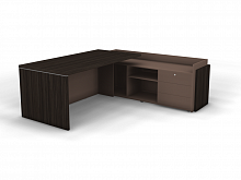 Стол на опорной тумбе с накладными фасадами правый SN12.2119R