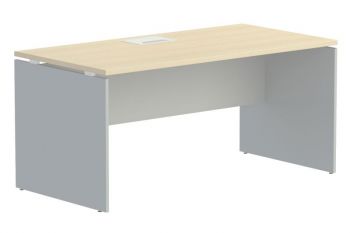 Стол письменный на ДСП опорах с лючком 102