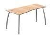Стол письменный на мет. опорах левый (на роликах) Ф313МЛ-30
