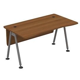 Стол рабочий (металлокаркас МА) с экраном ДСП