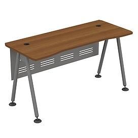 Стол рабочий (металлокаркас МА) с металлическим экраном 0192