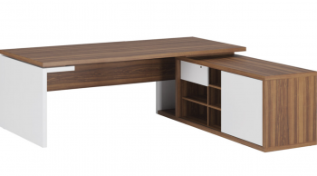 Стол рабочий на опорной креденции правый