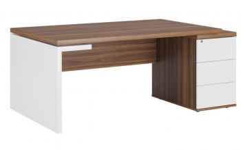 Стол рабочий на опорной тумбе правый