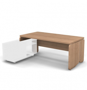 Стол руководителя левый, для опорной тумбы MDF 7#37136