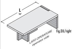 Стол руководителя правый (с открытой фронтальной панелью) 159947