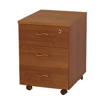 Тумба выкатная 3-ящичная (c доводчиками) с центральным замком МТ 214