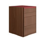 Тумбы мобильные / подвесные с 4-мя ящиками, столешница в коже D230