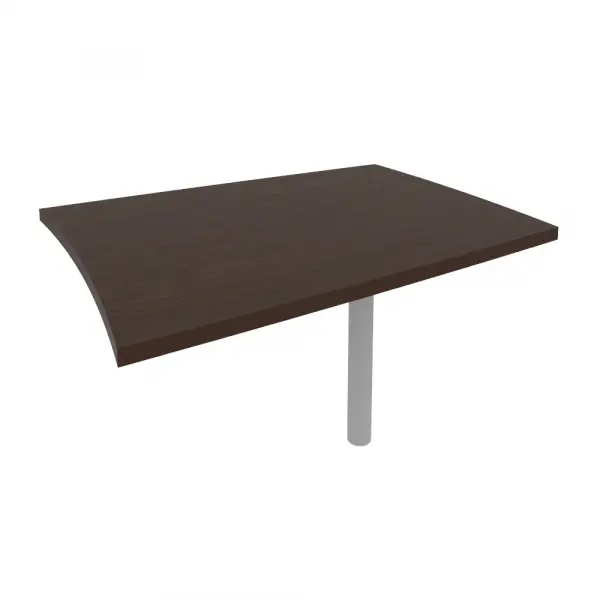 Брифинг-приставка для криволинейного стола (опора КО-1 в комплекте) KB-1. Фото 1