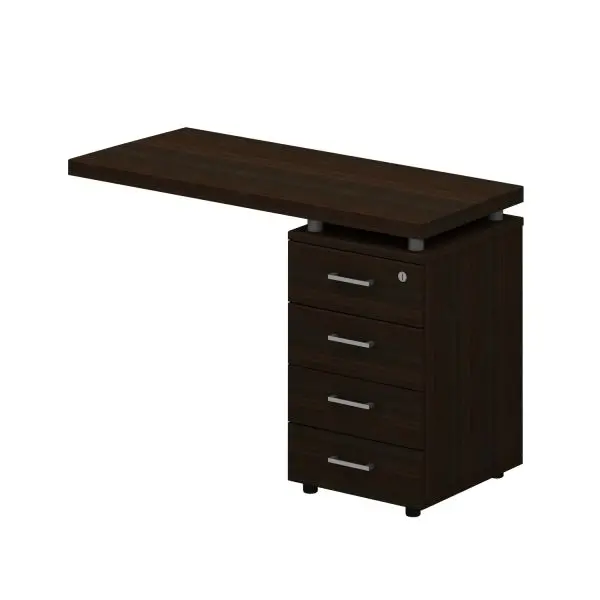 Брифинг-приставка на опорной 4-х ящичной тумбе правая 767. Фото 1