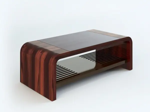 Cтол журнальный со стекл. столешн. и полкой DA1260А. Фото 1