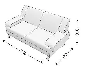 Диван двойной KLERK-5. Фото 1