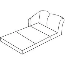 Диван трехместный с правым подлокотником с механизмом Премьер арт.3ВР. Фото 1