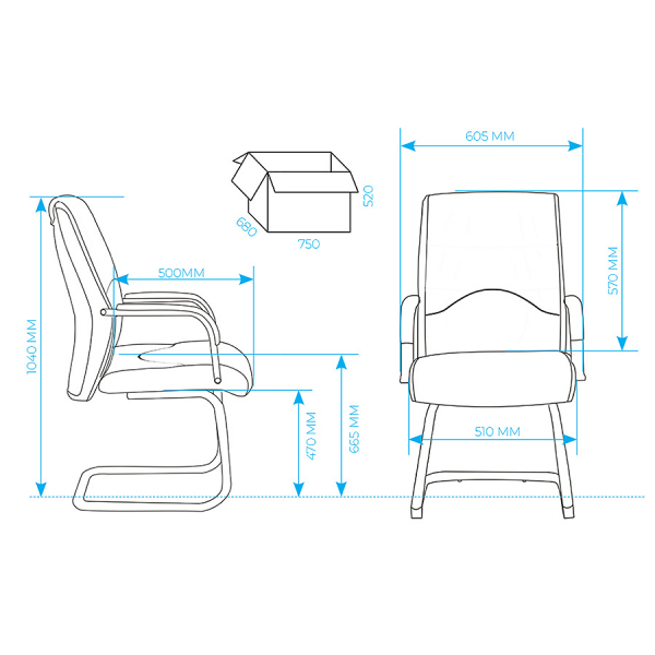 Кресло посетителя AL 755V. Фото 2