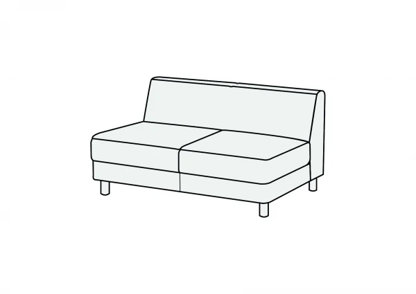 Модуль двухместный без подлокотников 2С. Фото 1