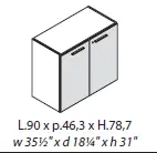 Низкий шкаф с 2 ящиками 156 906. Фото 1