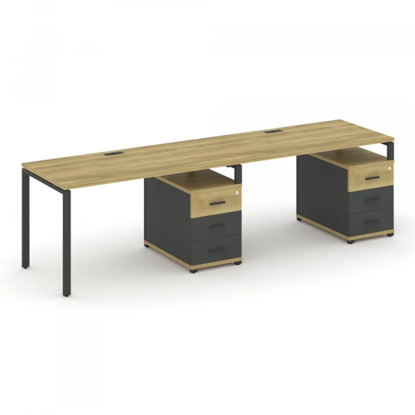 Рабочая станция 2 места с 2 опорными тумбами CN.ORS-310 A. Фото 1