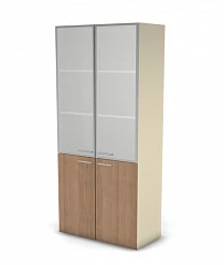 Шкаф MDF с матовым стеклом 5 уровней 49H032.210.1M. Фото 1