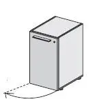 Шкаф низкий левый 118 142. Фото 1