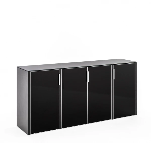 Шкаф низкий CRE4/899 BLACK GLASS. Фото 1