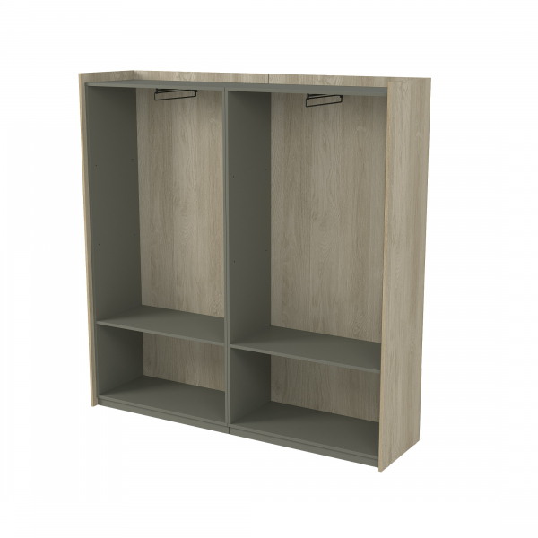 Шкаф высокий, для одежды, двусоставный 15ШДC.1809. Фото 2