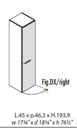 Шкаф высокий левый 156 918. Фото 1