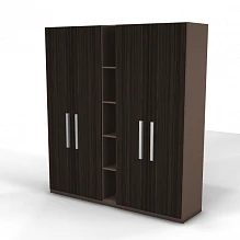 Шкаф высокий с 4 дверцами и нишами SNB17. Фото 1