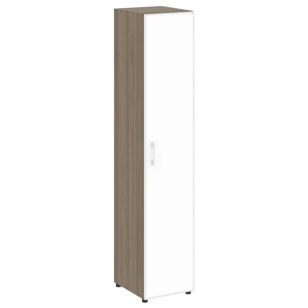 Шкаф высокий узкий (стекло в рамке) LT-SU 1.10R white. Фото 1