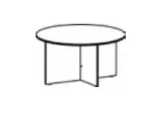 STEEL WOOD - Стол для переговоров круглый. Фото 1