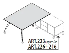 Стол для переговоров, ножки хромированные 156373. Фото 1