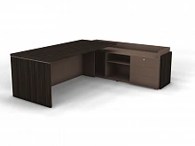 Стол на опорной тумбе с накладными фасадами правый SN12.2319R. Фото 1