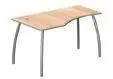 Стол письменный на мет. опорах левый (без роликов) Ф312МЛ-30. Фото 1
