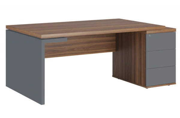 Стол рабочий на опорной тумбе правый ZIO28511339. Фото 1