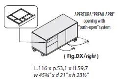 Тумба мобильная правая 156212. Фото 1