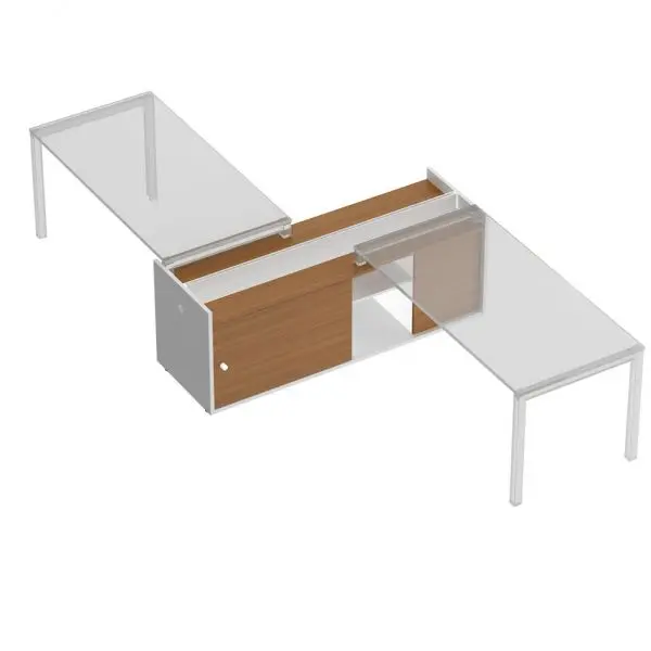 Тумба опорная 180 c ProSystem с отверстиями под кабель-канал КВ 2003 БВ. Фото 1